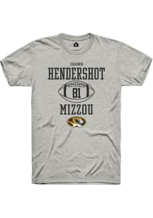 Shawn Hendershot  Missouri Tigers Ash Rally NIL Sport Icon Short Sleeve T Shirt