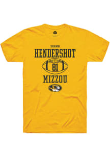 Shawn Hendershot  Missouri Tigers Gold Rally NIL Sport Icon Short Sleeve T Shirt