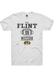 Trey Flint  Missouri Tigers White Rally NIL Sport Icon Short Sleeve T Shirt