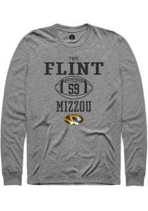 Trey Flint  Missouri Tigers Grey Rally NIL Sport Icon Long Sleeve T Shirt