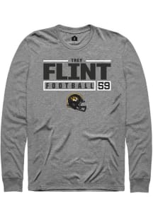 Trey Flint  Missouri Tigers Grey Rally NIL Stacked Box Long Sleeve T Shirt