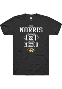Will Norris  Missouri Tigers Black Rally NIL Sport Icon Short Sleeve T Shirt