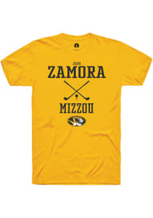 Jade Zamora  Missouri Tigers Gold Rally NIL Sport Icon Short Sleeve T Shirt