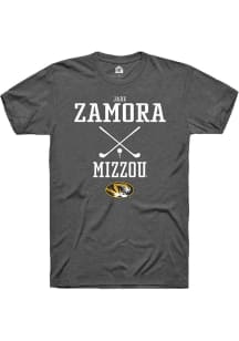 Jade Zamora  Missouri Tigers Dark Grey Rally NIL Sport Icon Short Sleeve T Shirt