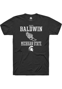 Heath Baldwin Black Michigan State Spartans NIL Sport Icon Short Sleeve T Shirt