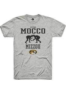 Peyton Mocco  Missouri Tigers Ash Rally NIL Sport Icon Short Sleeve T Shirt