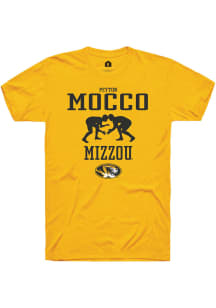 Peyton Mocco  Missouri Tigers Gold Rally NIL Sport Icon Short Sleeve T Shirt