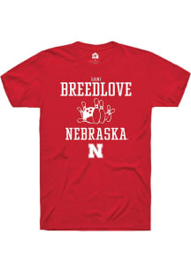 Lani Breedlove Red Nebraska Cornhuskers NIL Sport Icon Short Sleeve T Shirt