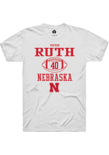 Trevor Ruth  Nebraska Cornhuskers White Rally NIL Sport Icon Short Sleeve T Shirt