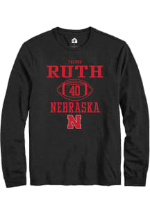 Trevor Ruth  Nebraska Cornhuskers Black Rally NIL Sport Icon Long Sleeve T Shirt