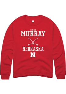 Hamish Murray Rally Mens Red Nebraska Cornhuskers NIL Sport Icon Crew Sweatshirt