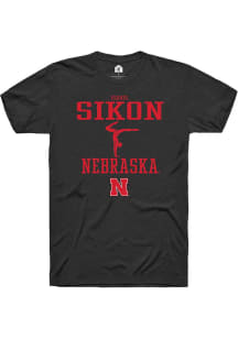Isabel Sikon Black Nebraska Cornhuskers NIL Sport Icon Short Sleeve T Shirt