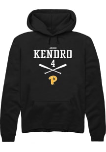 Jacob Kendro Rally Mens Black Pitt Panthers NIL Sport Icon Hooded Sweatshirt