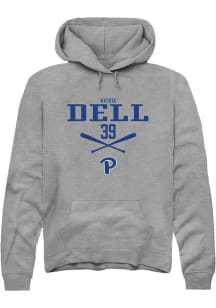 Richie Dell  Rally Pitt Panthers Mens Grey NIL Sport Icon Long Sleeve Hoodie