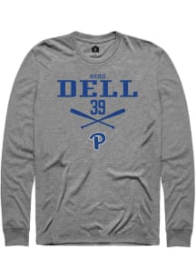 Richie Dell  Pitt Panthers Grey Rally NIL Sport Icon Long Sleeve T Shirt