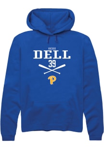 Richie Dell  Rally Pitt Panthers Mens Blue NIL Sport Icon Long Sleeve Hoodie