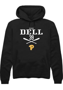Richie Dell  Rally Pitt Panthers Mens Black NIL Sport Icon Long Sleeve Hoodie