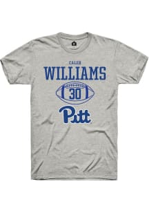 Caleb Williams  Pitt Panthers Grey Rally NIL Sport Icon Short Sleeve T Shirt