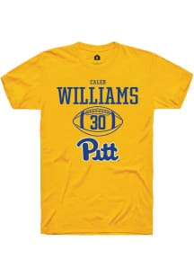 Caleb Williams  Pitt Panthers Gold Rally NIL Sport Icon Short Sleeve T Shirt