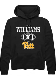 Caleb Williams  Rally Pitt Panthers Mens Black NIL Sport Icon Long Sleeve Hoodie
