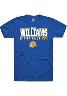 Caleb Williams  Pitt Panthers Blue Rally NIL Stacked Box Short Sleeve T Shirt