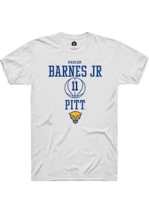 Marlon Barnes Jr White Pitt Panthers NIL Sport Icon Short Sleeve T Shirt