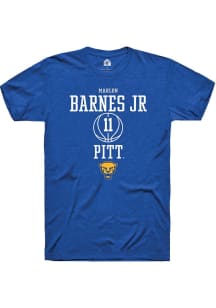 Marlon Barnes Jr Blue Pitt Panthers NIL Sport Icon Short Sleeve T Shirt