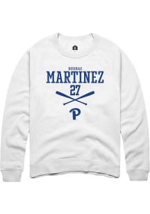 Desirae Martinez Rally Mens White Pitt Panthers NIL Sport Icon Crew Sweatshirt