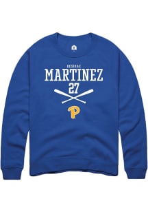 Desirae Martinez Rally Mens Blue Pitt Panthers NIL Sport Icon Crew Sweatshirt