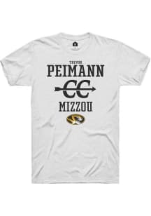 Trevor Peimann  Missouri Tigers White Rally NIL Sport Icon Short Sleeve T Shirt