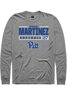 Desirae Martinez Rally Mens Graphite Pitt Panthers NIL Stacked Box Tee