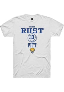 Lauren Rust White Pitt Panthers NIL Sport Icon Short Sleeve T Shirt