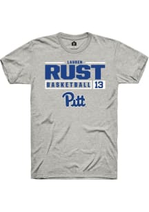 Lauren Rust Ash Pitt Panthers NIL Stacked Box Short Sleeve T Shirt