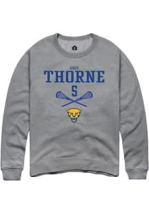 Abby Thorne Rally Mens Graphite Pitt Panthers NIL Sport Icon Crew Sweatshirt