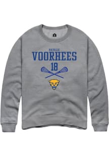 Natalie Voorhees Rally Mens Graphite Pitt Panthers NIL Sport Icon Crew Sweatshirt