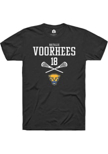 Natalie Voorhees  Pitt Panthers Black Rally NIL Sport Icon Short Sleeve T Shirt