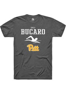Emily Bucaro Dark Grey Pitt Panthers NIL Sport Icon Short Sleeve T Shirt