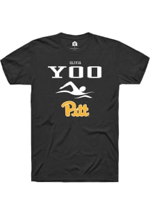 Olivia Yoo Black Pitt Panthers NIL Sport Icon Short Sleeve T Shirt