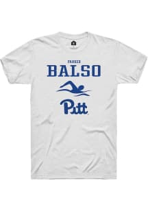 Parker Del Balso White Pitt Panthers NIL Sport Icon Short Sleeve T Shirt