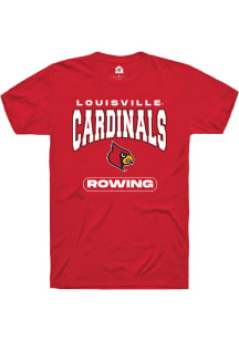 Rally Louisville Cardinals Red Rowing Short Sleeve T Shirt