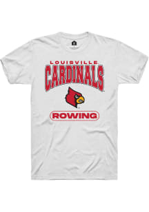 Rally Louisville Cardinals White Rowing Short Sleeve T Shirt