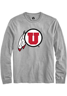 Rally Utah Utes Grey Alt Logo Long Sleeve T Shirt