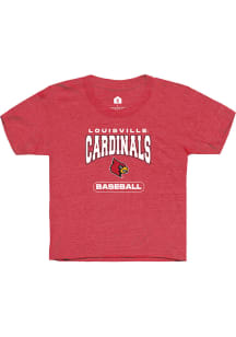 Rally Louisville Cardinals Youth Red Baseball Short Sleeve T-Shirt