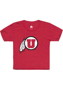 Rally Utah Utes Youth Red Alt Logo Short Sleeve T-Shirt