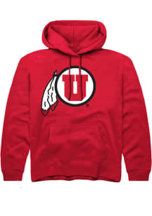 Rally Utah Utes Youth Red Alt Logo Long Sleeve Hoodie