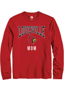 Rally Louisville Cardinals Red Mom Long Sleeve T Shirt