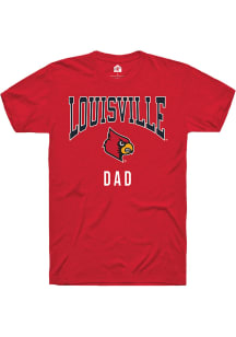 Rally Louisville Cardinals Red Dad Short Sleeve T Shirt