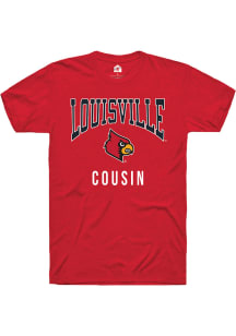 Rally Louisville Cardinals Red Cousin Short Sleeve T Shirt