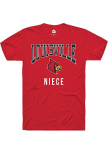 Rally Louisville Cardinals Red Niece Short Sleeve T Shirt
