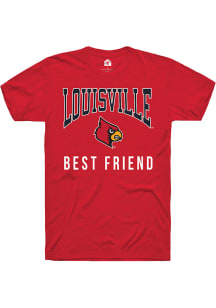 Rally Louisville Cardinals Red Best Friend Short Sleeve T Shirt